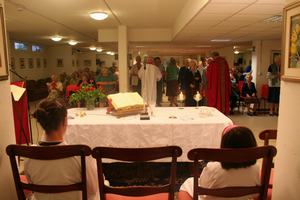Immagine della Santa Messa al Centro Don Vecchi